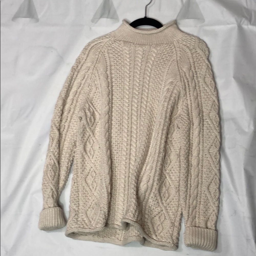 NWOT cream cable knit sweater